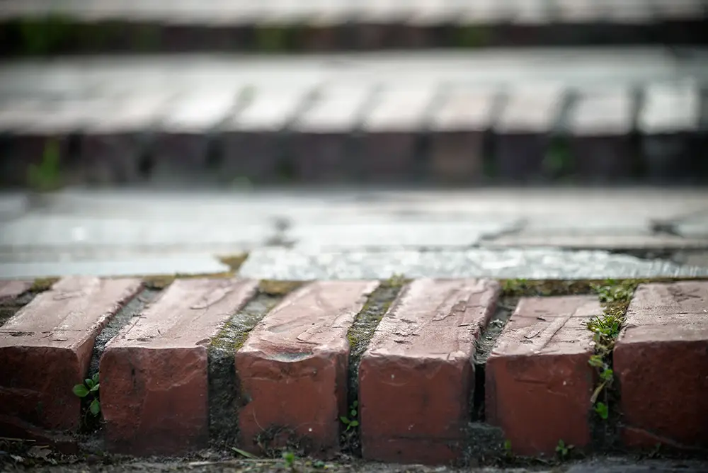 brick steps background image