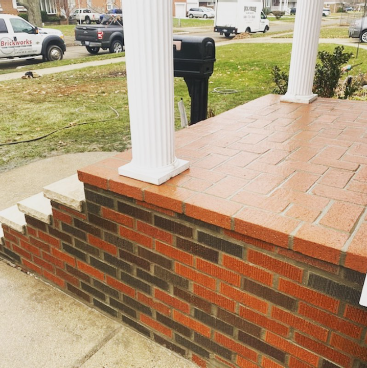 brick porch